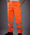 YK300 HV015T Yoko Hi-Vis Poly/Cotton Work Trousers Orange colour image